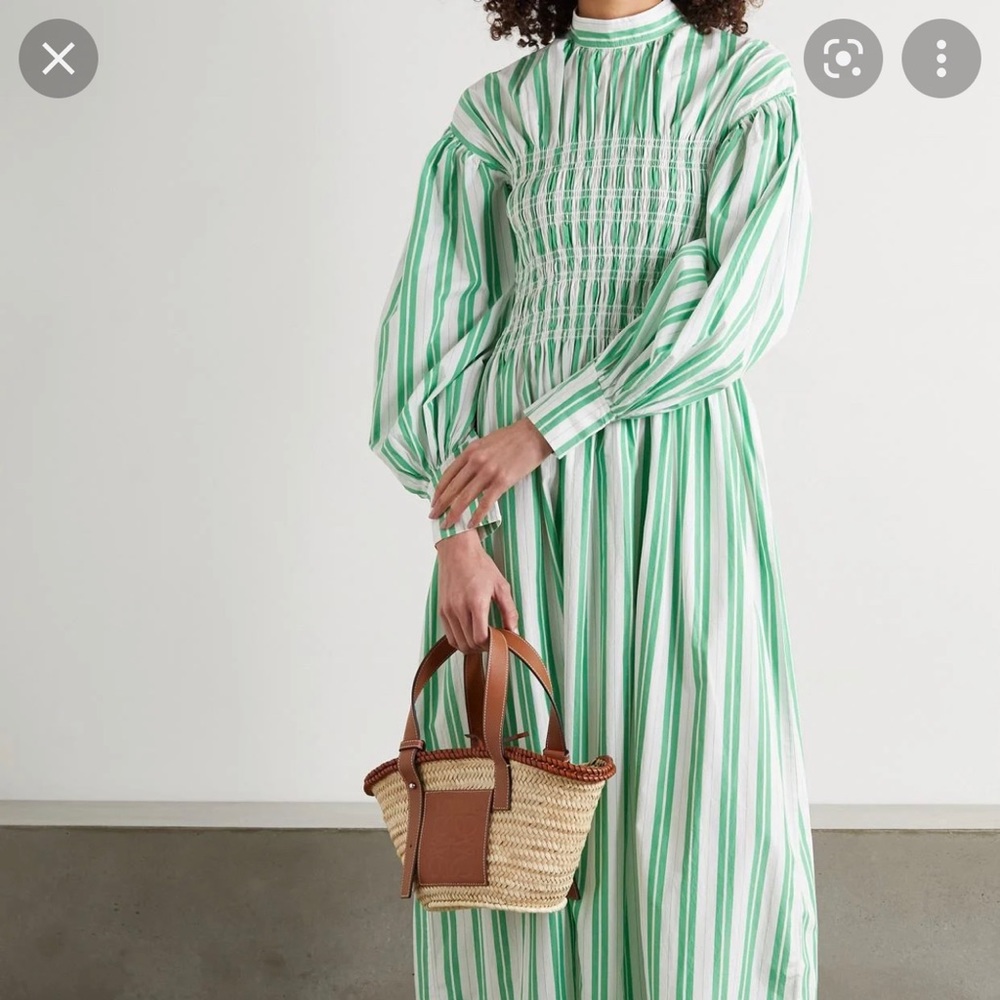 GANNI green summer dress